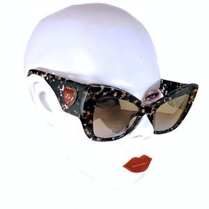 DOLCE & GABBANA Tortoise Print Cat Eye Sunglasses DG4349 911/6E
